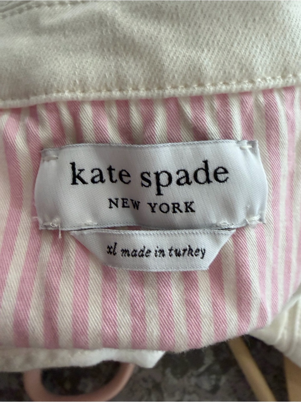 Kate Spade New York Classic Denim Jacket - White - Picture 11 of 12